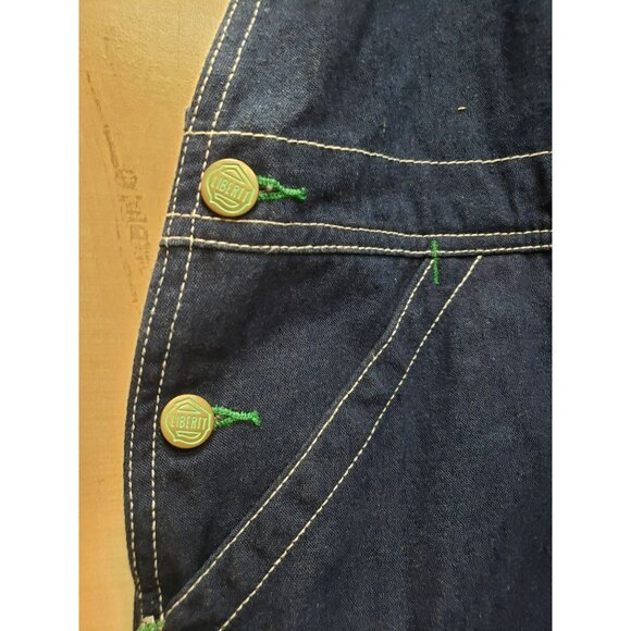 Liberty Denim Overalls Men's Size 40 x 32 Blue Cotton Workwear Farmer Carpenter - Picture 5 of 10